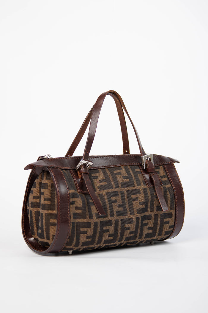 Vintage Fendi Zucca East West Shoulder Bag