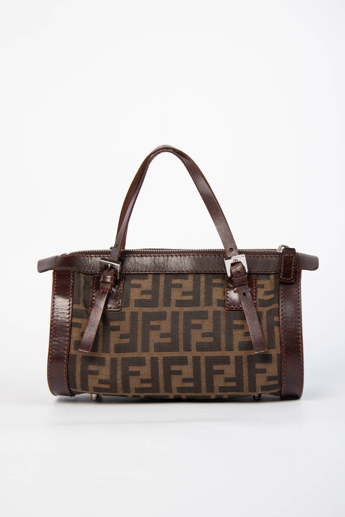 Vintage Fendi Zucca East West Shoulder Bag