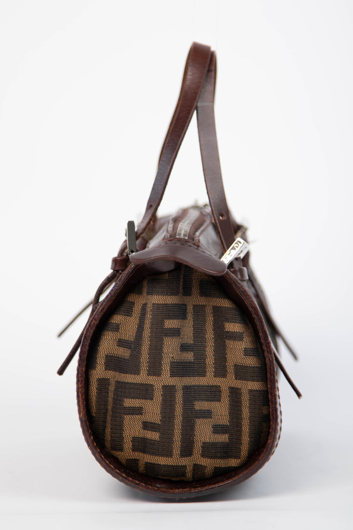 Vintage Fendi Zucca East West Shoulder Bag