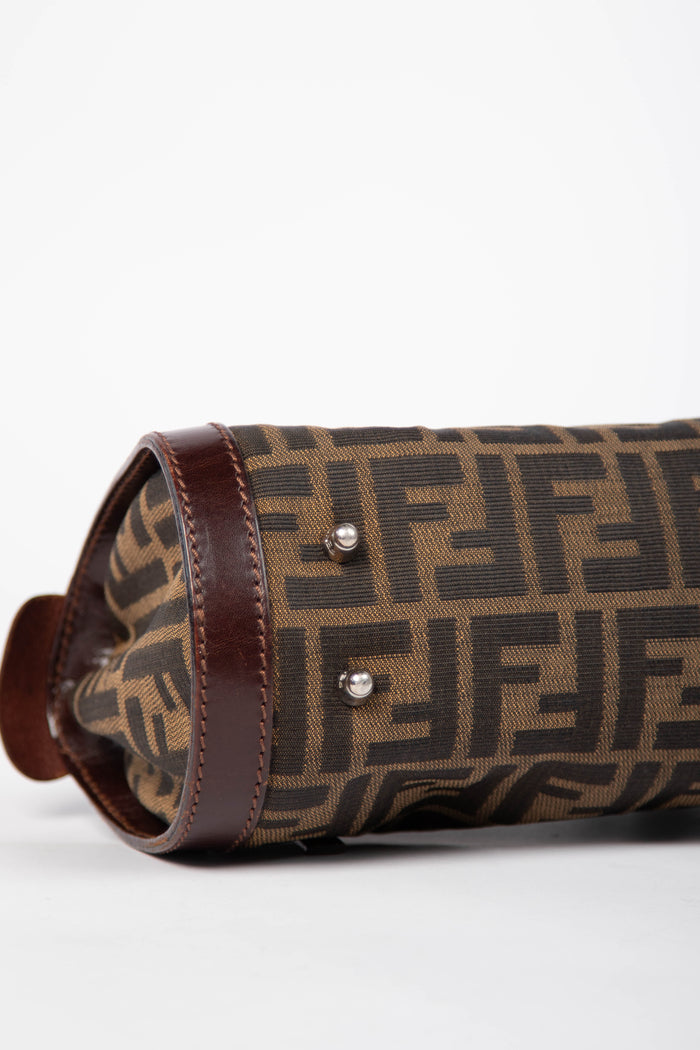 Vintage Fendi Zucca East West Shoulder Bag