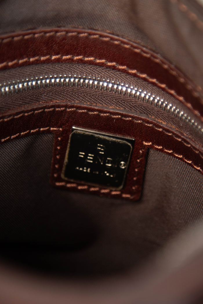 Vintage Fendi Zucca East West Shoulder Bag