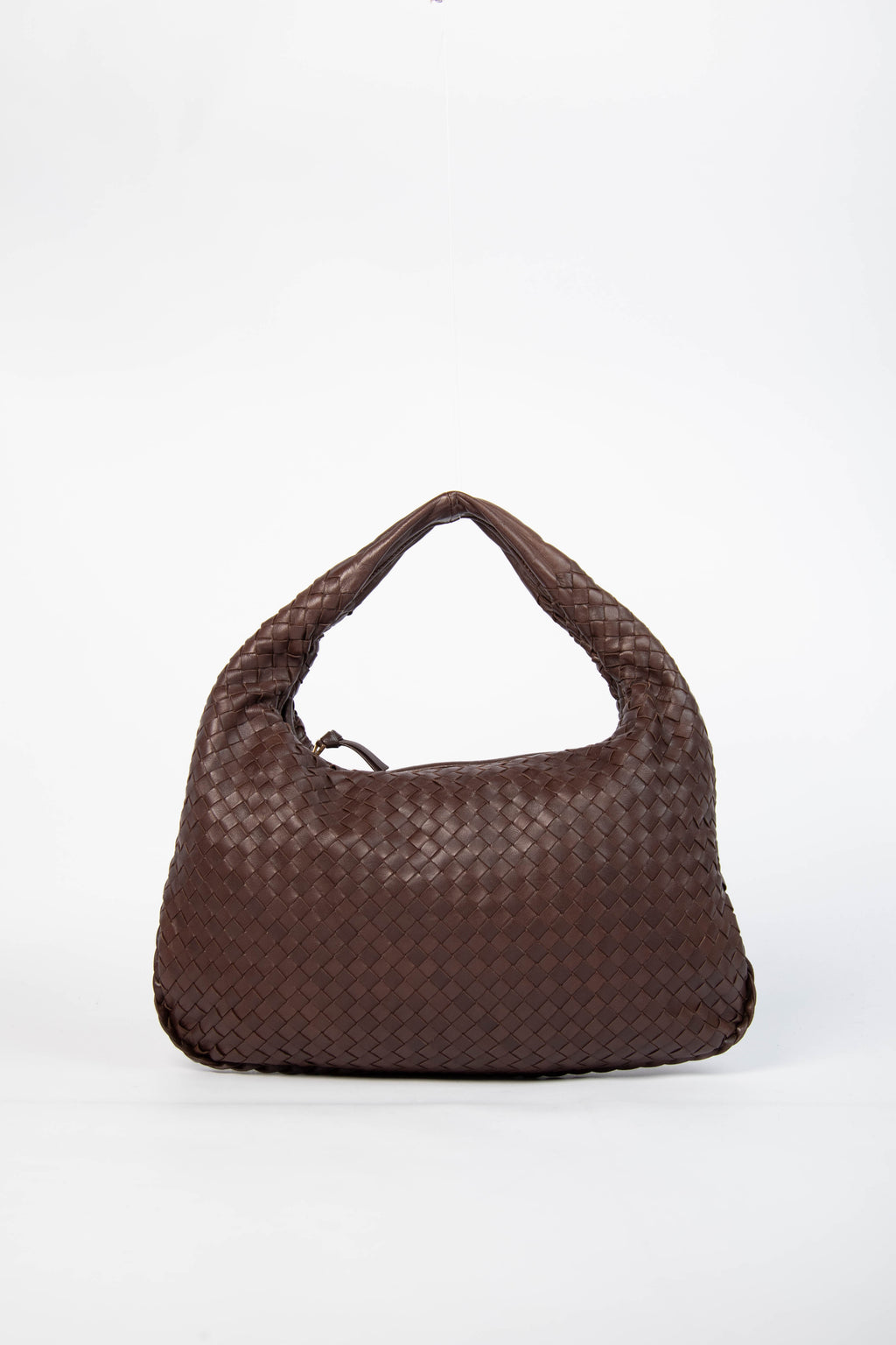 Vintage Bottega Veneta Brown Intrecciato Shoulder Bag