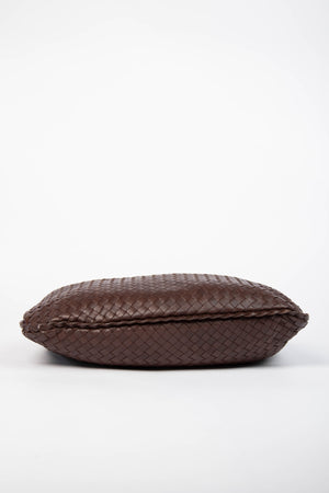 Vintage Bottega Veneta Brown Intrecciato Shoulder Bag