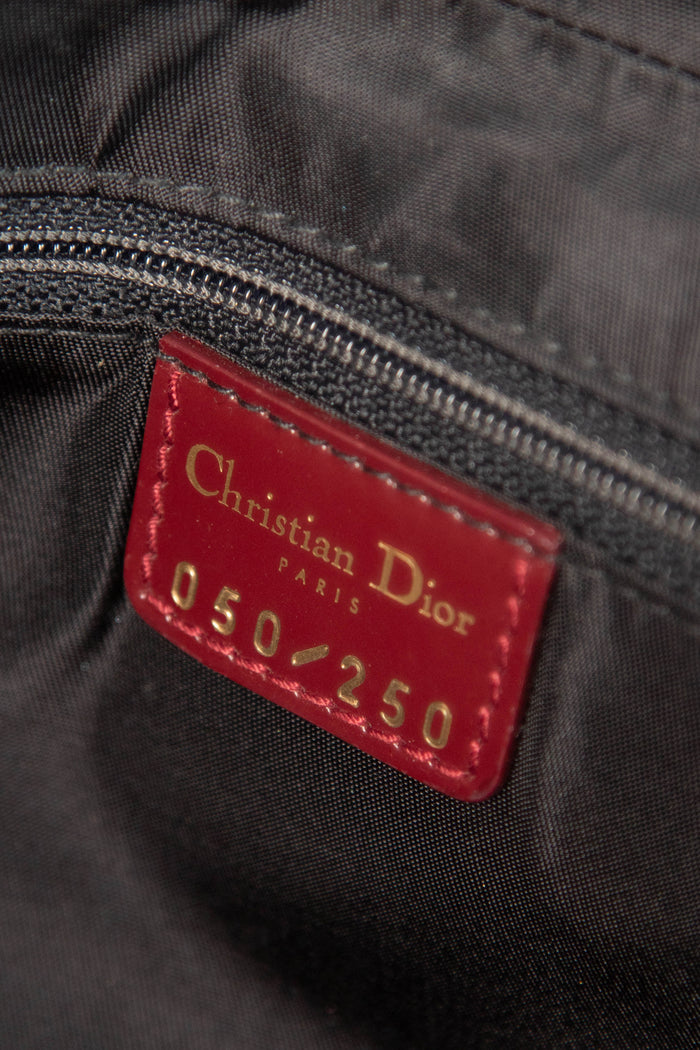 Limited Edition Christian Dior Malice Red Silk Shoulder Bag
