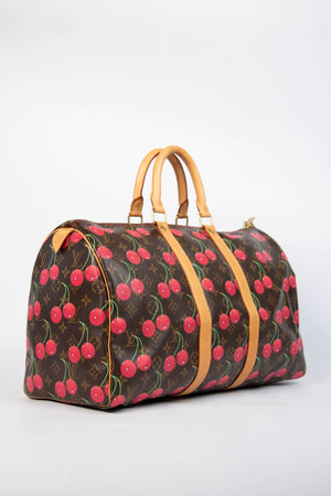 RARE Louis Vuitton x Takashi Murakami Cherry Keepall 45cm
