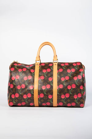 RARE Louis Vuitton x Takashi Murakami Cherry Keepall 45cm