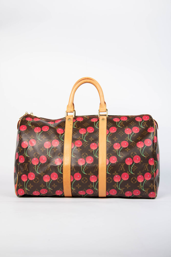 RARE Louis Vuitton x Takashi Murakami Cherry Keepall 45cm