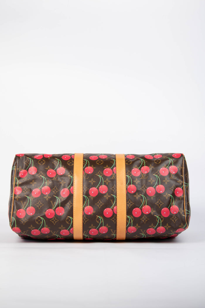 RARE Louis Vuitton x Takashi Murakami Cherry Keepall 45cm