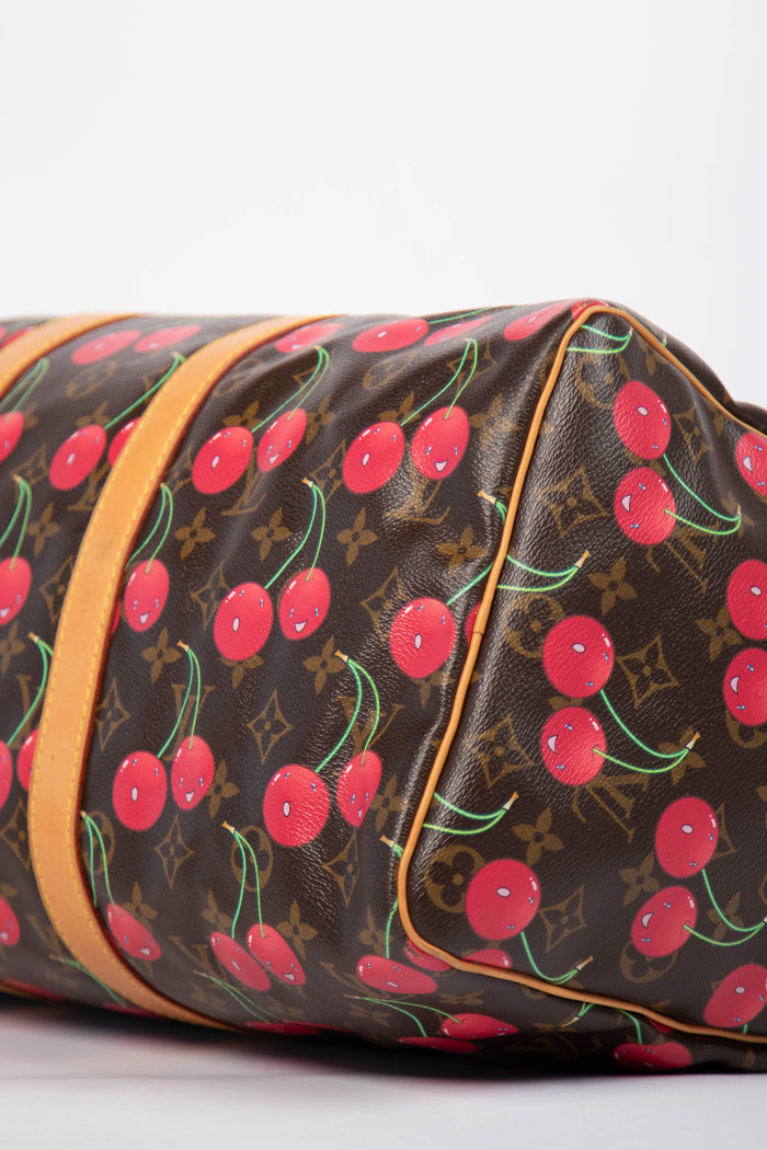 RARE Louis Vuitton x Takashi Murakami Cherry Keepall 45cm