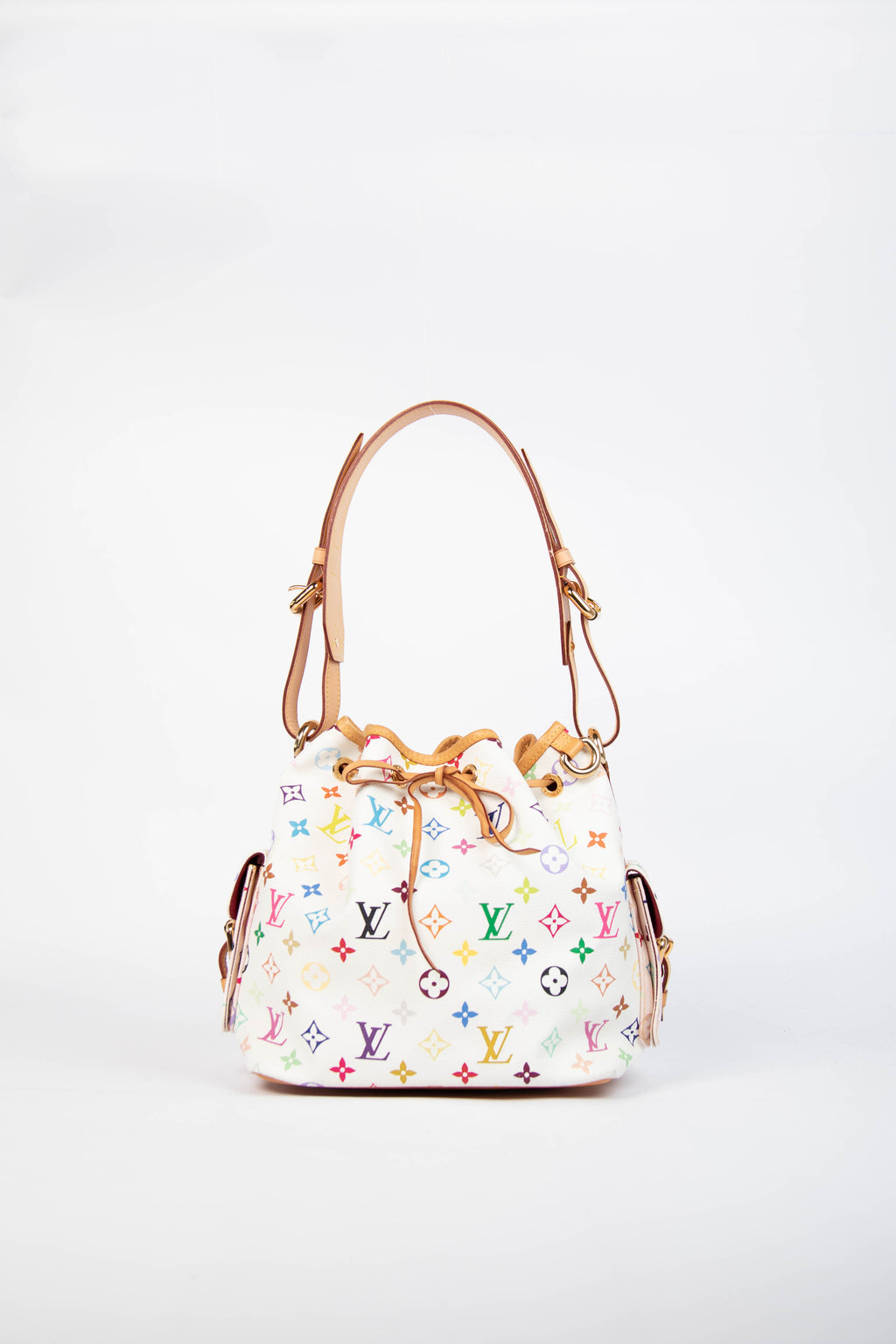 2000s Louis Vuitton x Takashi Murakami White Multicolour Petit Noé