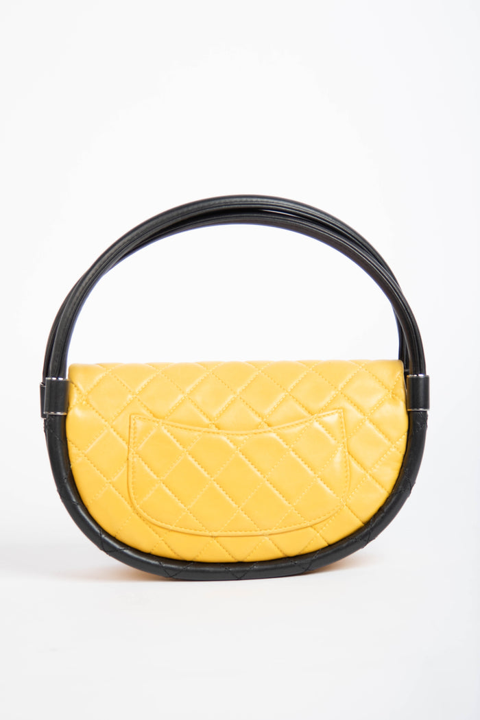 RARE 2000s Chanel Yellow Hula Hoop Bag