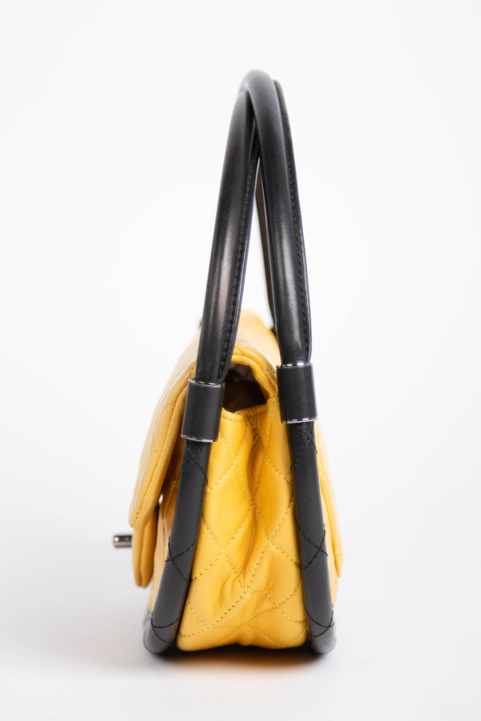RARE 2000s Chanel Yellow Hula Hoop Bag