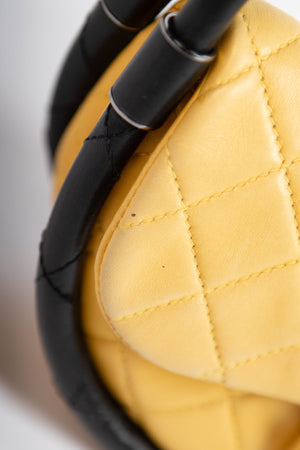 RARE 2000s Chanel Yellow Hula Hoop Bag