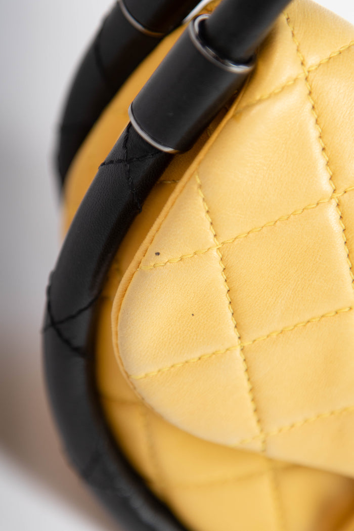 RARE 2000s Chanel Yellow Hula Hoop Bag