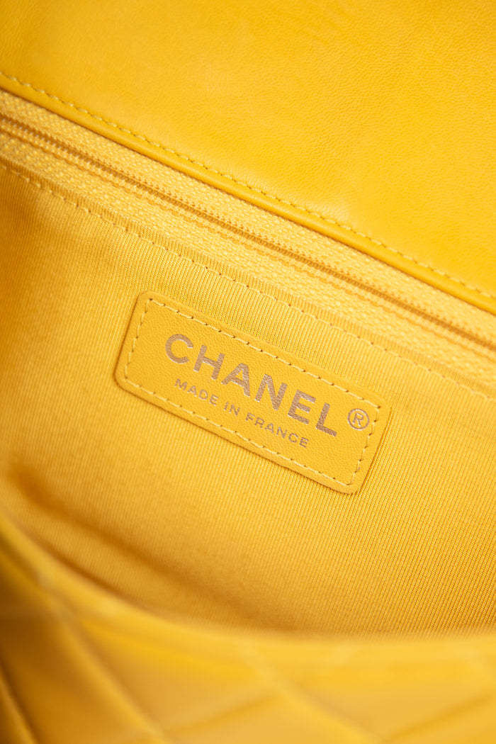 RARE 2000s Chanel Yellow Hula Hoop Bag