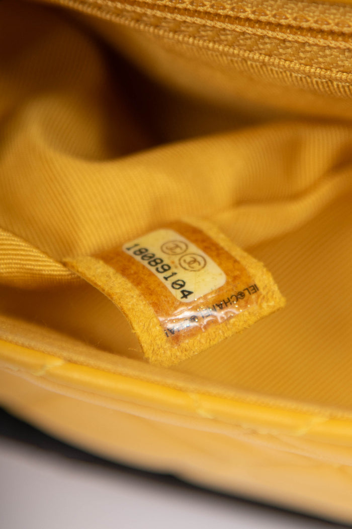 RARE 2000s Chanel Yellow Hula Hoop Bag