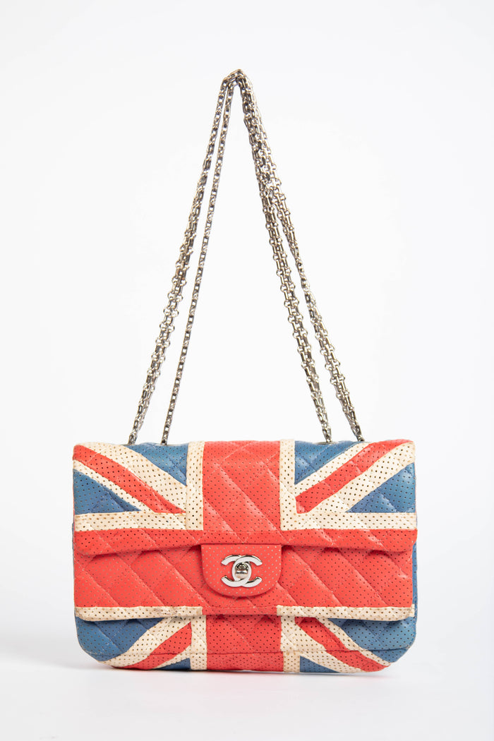 RARE Chanel Perforated Union Jack Double Flap Bag