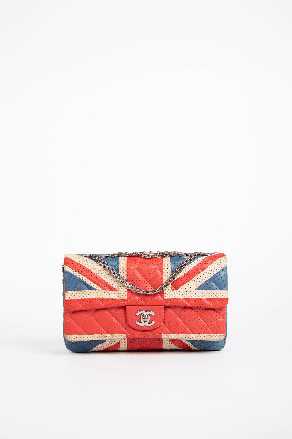 RARE Chanel Perforated Union Jack Double Flap Bag
