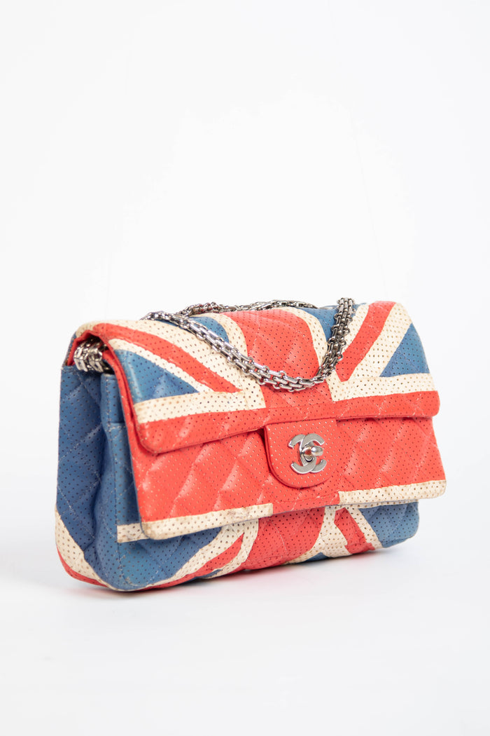 RARE Chanel Perforated Union Jack Double Flap Bag