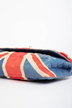 RARE Chanel Perforated Union Jack Double Flap Bag