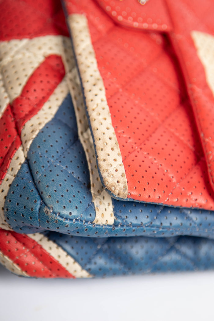 RARE Chanel Perforated Union Jack Double Flap Bag
