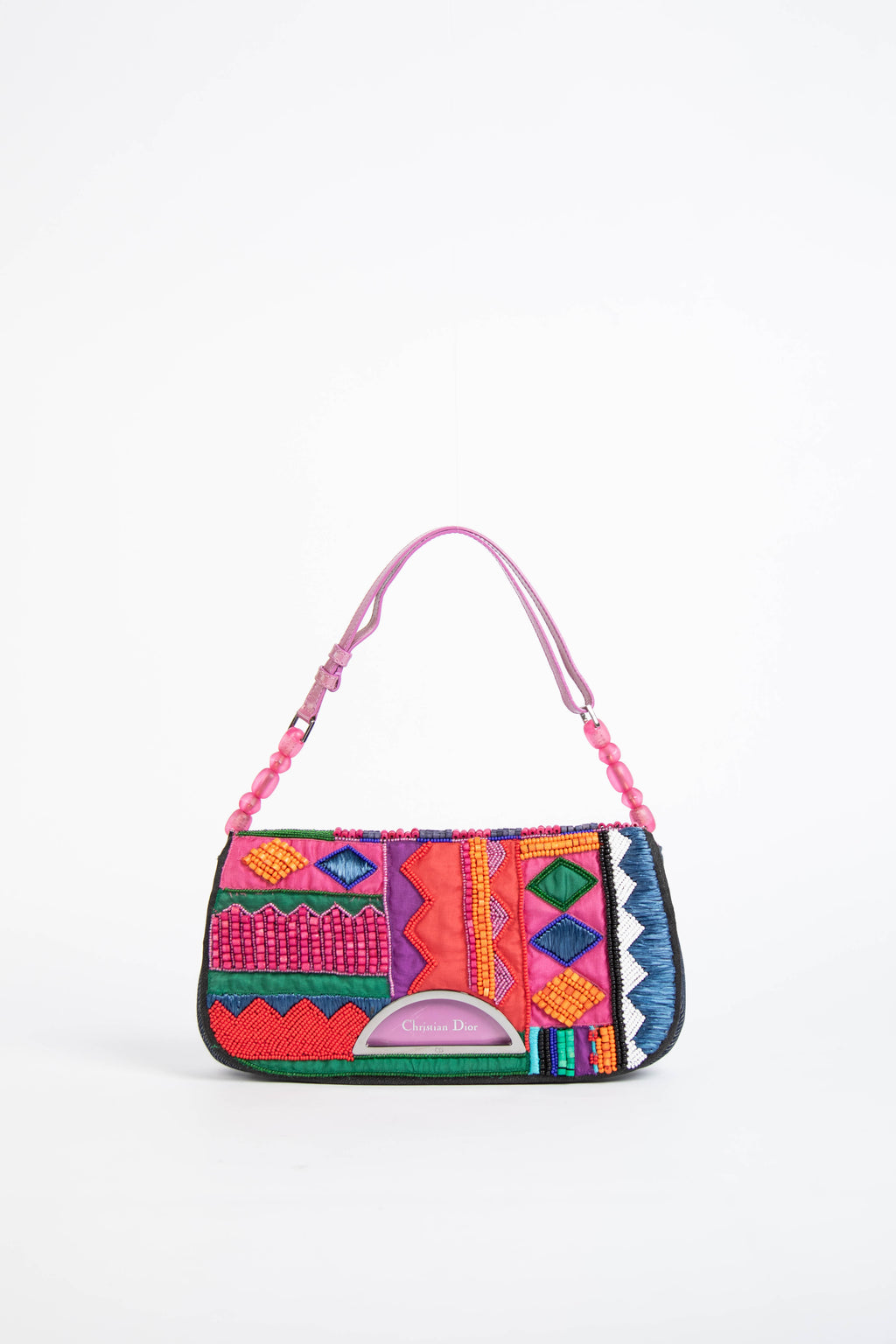 Limited Edition 2000s Christian Dior Malice Multicoloured Beaded Shoulder Bag