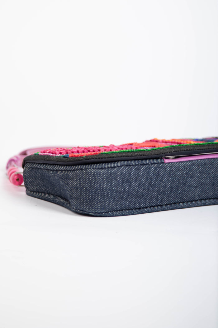Limited Edition 2000s Christian Dior Malice Multicoloured Beaded Shoulder Bag
