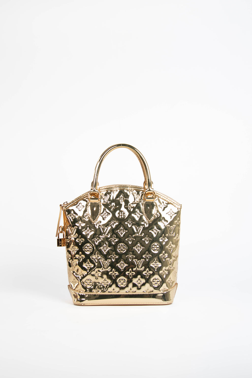 RARE Louis Vuitton Gold Lockit Small Top Handle Bag