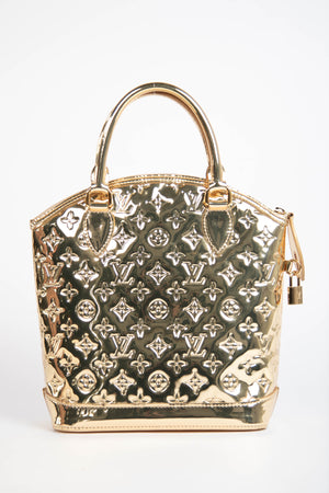 RARE Louis Vuitton Gold Lockit Small Top Handle Bag