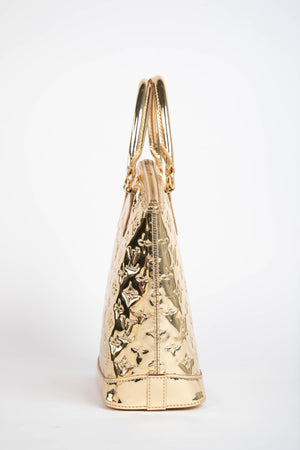 RARE Louis Vuitton Gold Lockit Small Top Handle Bag