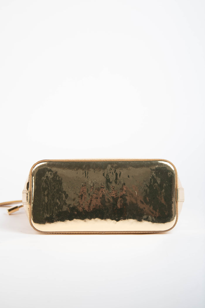 RARE Louis Vuitton Gold Lockit Small Top Handle Bag