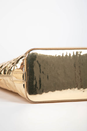 RARE Louis Vuitton Gold Lockit Small Top Handle Bag