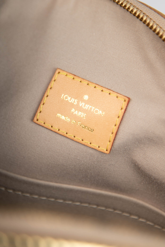 RARE Louis Vuitton Gold Lockit Small Top Handle Bag