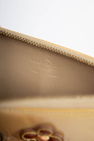 2000s Louis Vuitton Yellow Lexington Fleurs Pochette