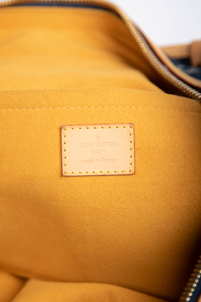 Vintage Louis Vuitton Monogram Denim Cabas Raye Tote Bag