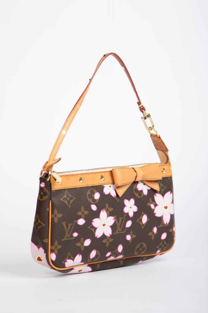 RARE Louis Vuitton x Takashi Murakami Cherry Blossom Pochette Accessoires