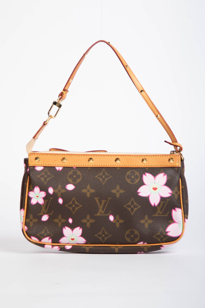 RARE Louis Vuitton x Takashi Murakami Cherry Blossom Pochette Accessoires