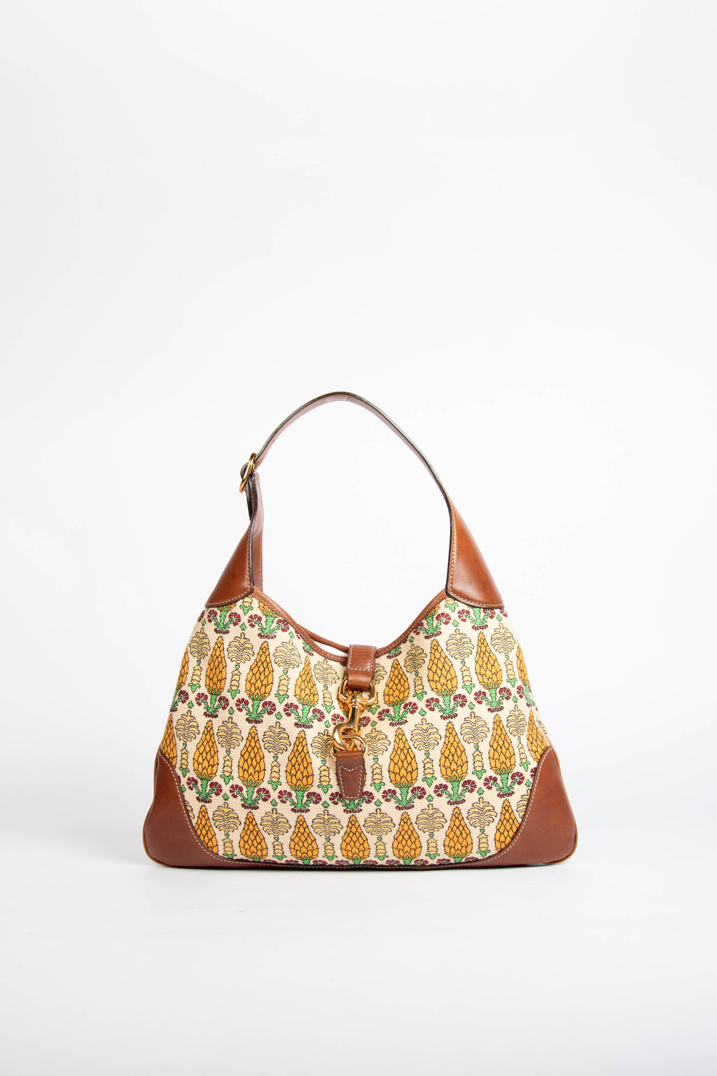 2010s Gucci Printed Canvas Bouvier Jackie Bag