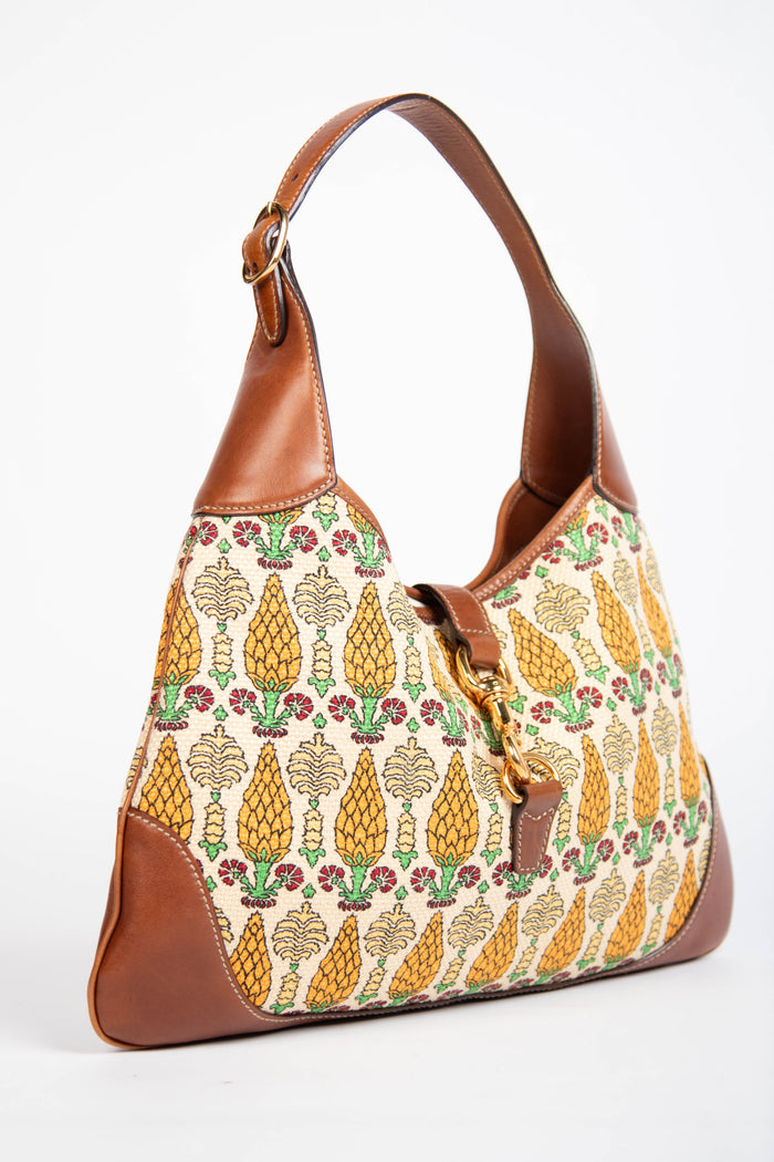 2010s Gucci Printed Canvas Bouvier Jackie Bag