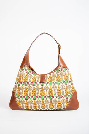 2010s Gucci Printed Canvas Bouvier Jackie Bag