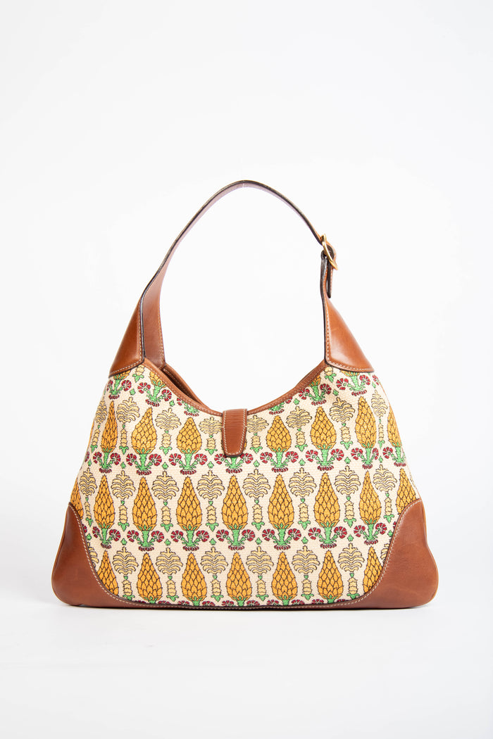 2010s Gucci Printed Canvas Bouvier Jackie Bag
