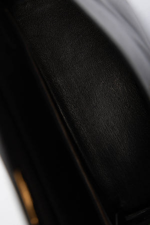 1989 Hermès Kelly 32cm in Retourne Black Box Leather GHW