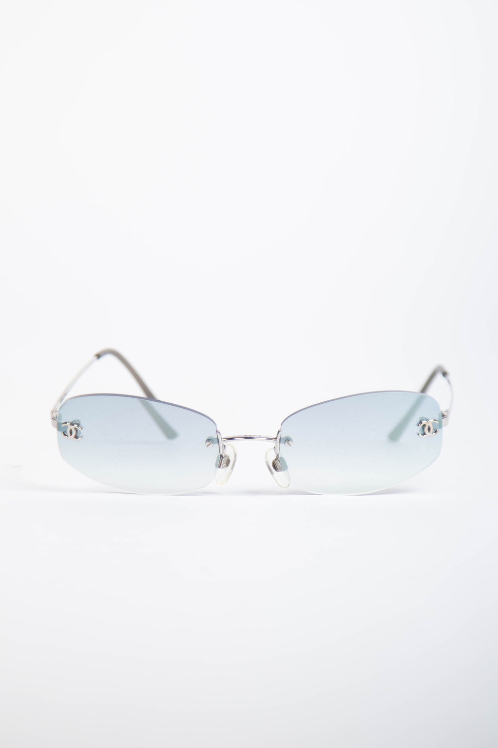 2000s Chanel Blue CC Sunglasses