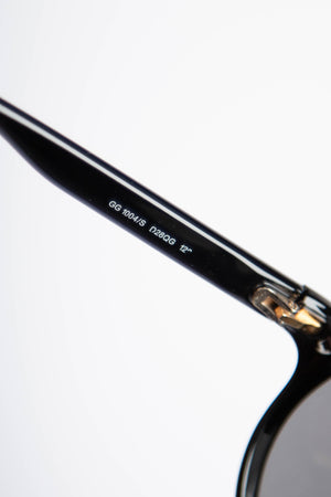 Vintage Gucci Black Oversized Shield Sunglasses