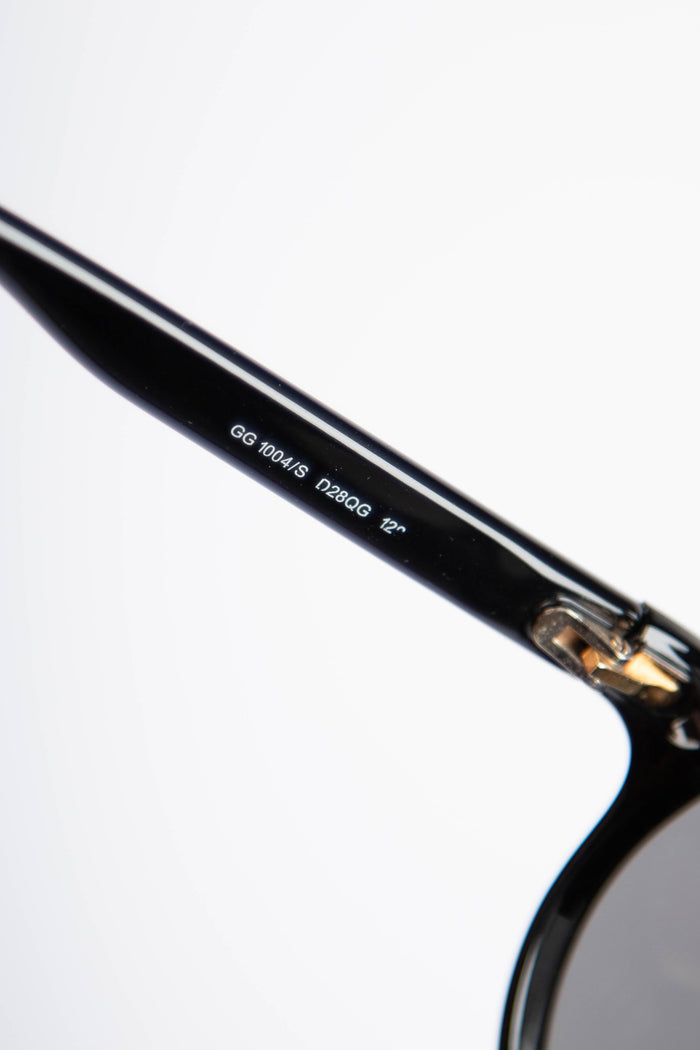 Vintage Gucci Black Oversized Shield Sunglasses