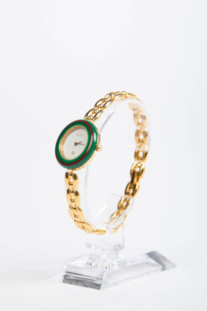 Vintage Gucci Gold Chain Bezel Watch