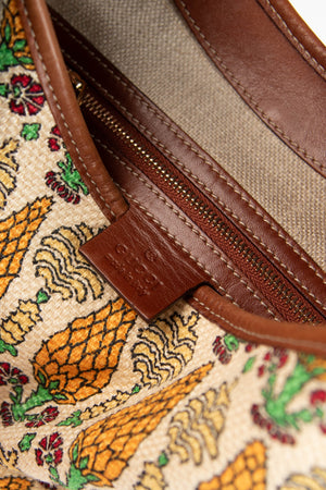 2010s Gucci Printed Canvas Bouvier Jackie Bag
