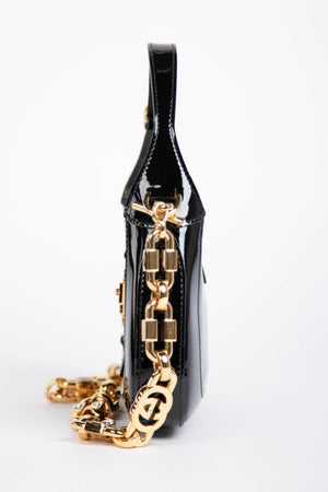 RARE Gucci Black Patent Leather Mini Jackie