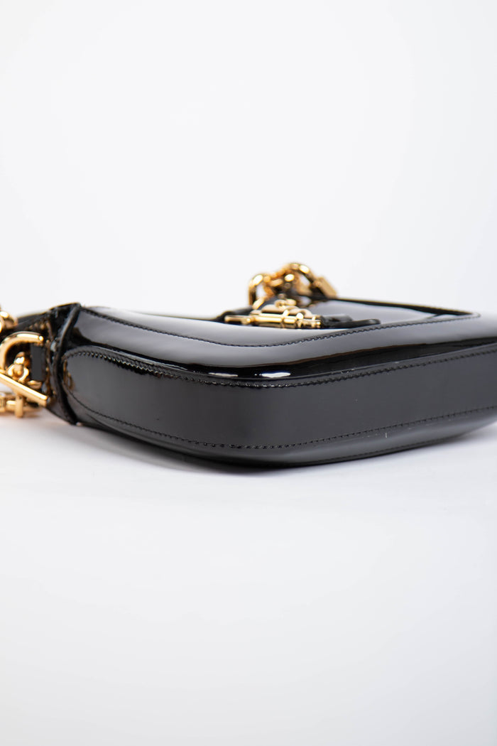 RARE Gucci Black Patent Leather Mini Jackie