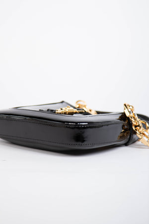 RARE Gucci Black Patent Leather Mini Jackie